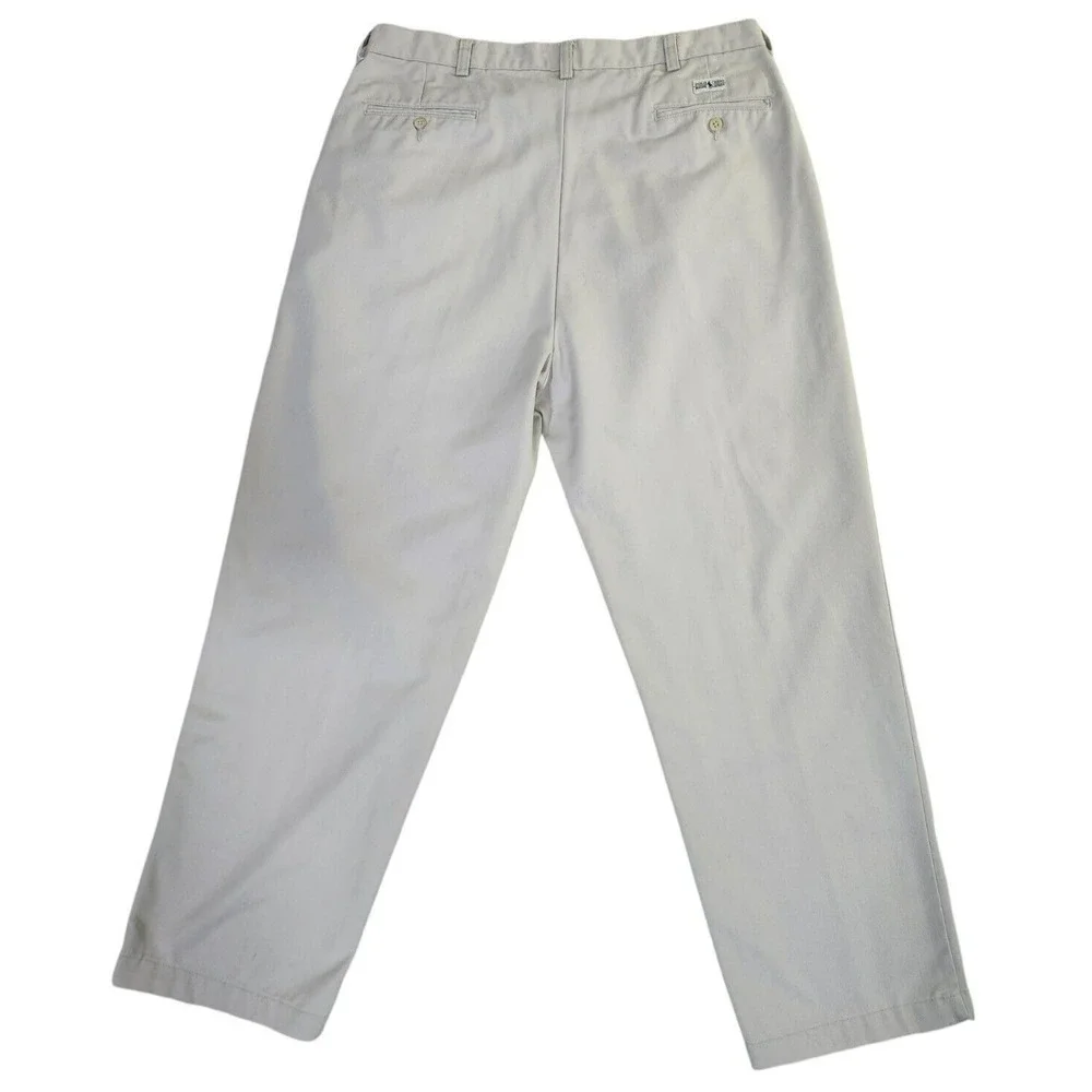 Polo Ralph Lauren Pants Men's 38x30* (Fits 36x29.5) Beige Pleated Straight Leg